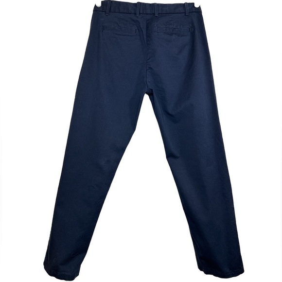 Gap Broken-In Straight Cropped Pants Navy Blue Size 0 Workleisure Minimalist - Picture 2 of 6